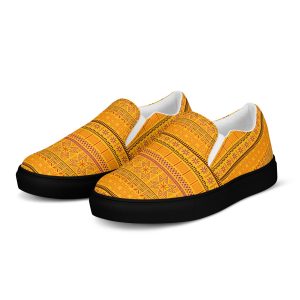 Mandala Glow Women’s Slipon Canvas Shoes Ancient Artistic