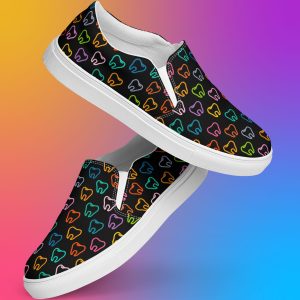 Colorful Tooth Print Slip On Shoes For Women