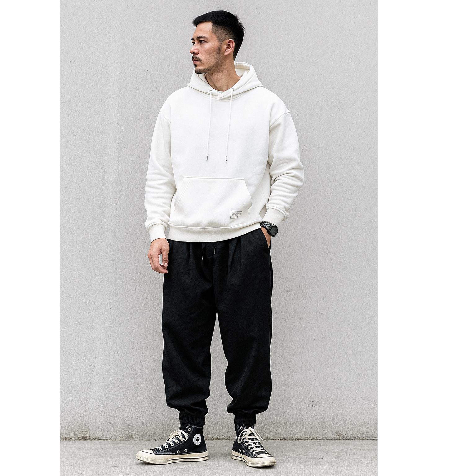 Men's Polyester Harem Pants: Loose Fit Streetwear Trousers
